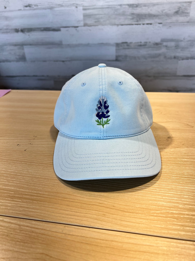 Texas Bluebonnet Embroidered Light Blue Hat – Everjade Branding Co